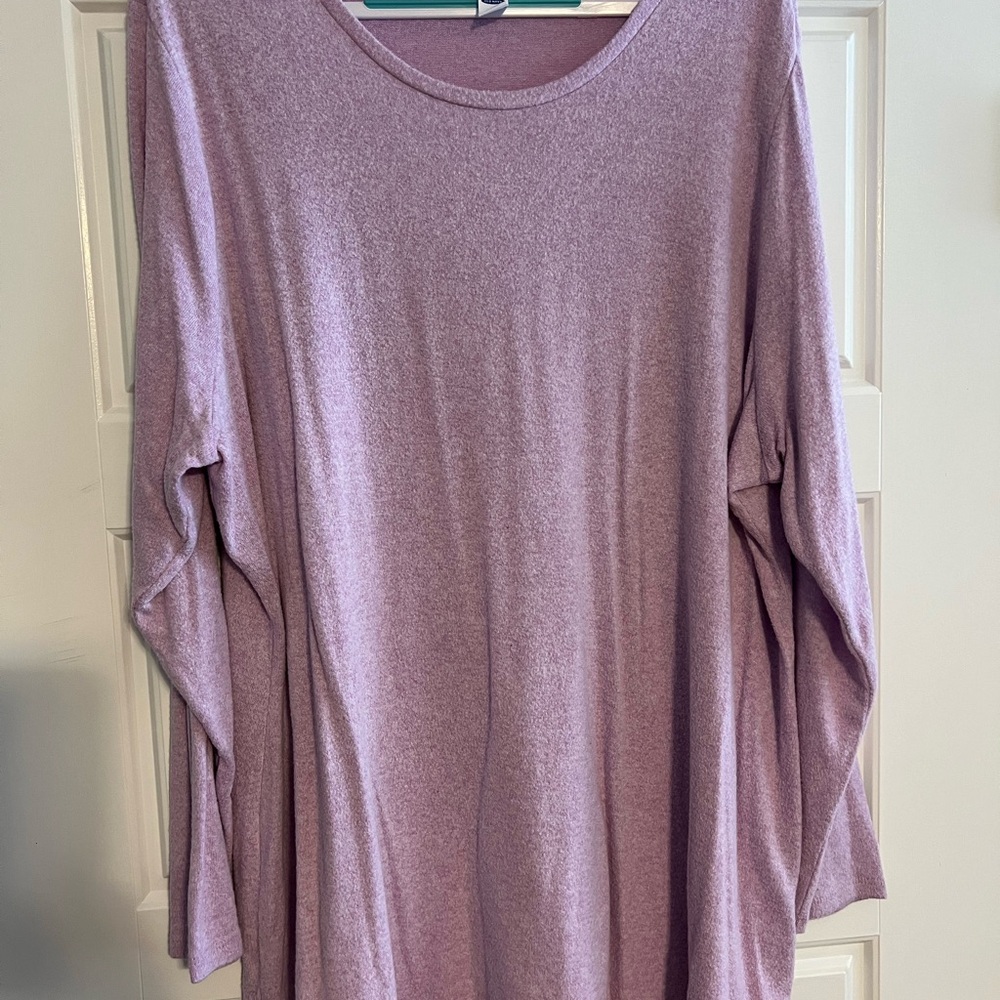 Old Navy Purple Oversized Tunic Top
